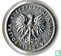 Polen 1 Zloty 1990 (Aluminium - Typ 2) - Bild 1