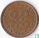 Finlande 5 penniä 1967 - Image 1