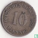 Empire allemand 10 pfennig 1873 (F) - Image 1