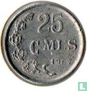 Luxembourg 25 centimes 1967 (coin alignment) - Image 1