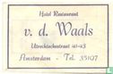 Hotel Restaurant v.d. Waals - Afbeelding 1