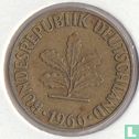 Duitsland 5 pfennig 1966 (F) - Afbeelding 1