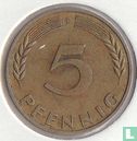 Allemagne 5 pfennig 1966 (F) - Image 2