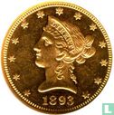 Verenigde Staten 10 dollars 1893 (zonder letter) - Afbeelding 1