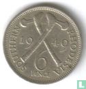 Südrhodesien 6 Pence 1949 - Bild 1