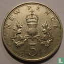 United Kingdom 5 new pence 1979 - Image 2