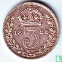 Royaume-Uni 3 pence 1889 - Image 1