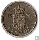 Denemarken 1 krone 1974 - Afbeelding 1