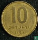 Argentinien 10 Centavo 1993 (Typ 2) - Bild 1