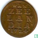 Zeeland 1 duit 1724 - Image 1