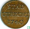 Utrecht 1 duit 1740 (cuivre) - Image 1
