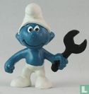 Handyman Smurf with wrench  - Image 1