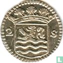 Zealand 2 stuiver 1745 (silver) - Image 2