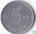 Finlande 5 penniä 1986 - Image 2