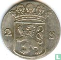 Holland 2 stuiver 1760 (zilver) - Afbeelding 2