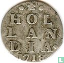 Holland 2 stuiver 1718 - Afbeelding 1