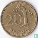 Finlande 20 penniä 1965 - Image 2