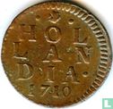 Holland 1 duit 1710 (copper) - Image 1