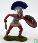 Trojan Warrior defending with shield - Image 1