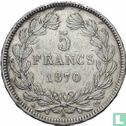 Frankrijk 5 francs 1870 (Ceres - A - zonder legenda) - Afbeelding 1
