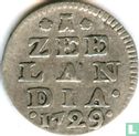 Zeeland 2 stuiver 1729 (zilver) - Afbeelding 1