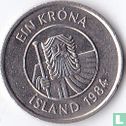 Islande 1 króna 1984 - Image 1