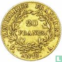 Frankrijk 20 francs AN 12 (BONAPARTE PREMIER CONSUL) - Afbeelding 1