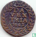 Deventer 1 duit 1663 (koper) - Afbeelding 1