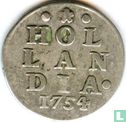 Holland 2 stuiver 1754