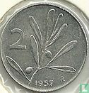 Italy 2 lire 1957 - Image 1