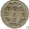 Hollande 2 stuiver 1724 (argent) - Image 1