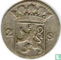 Holland 2 stuiver 1724 (zilver) - Afbeelding 2