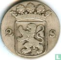 Holland 2 stuiver 1744 (zilver) - Afbeelding 2