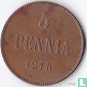 Finlande 5 penniä 1916 - Image 1