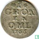 Groningen et Ommelanden 1 stuiver 1765 (argent) "Bezemstuiver" - Image 1