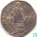 West-Friesland zilveren dukaat 1672 - Afbeelding 1