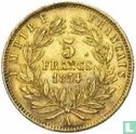 France 5 francs 1854 (tranche striée) - Image 1
