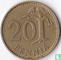Finland 20 penniä 1966 - Afbeelding 2