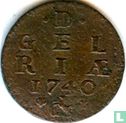 Gelderland 1 duit 1740 - Afbeelding 1