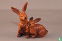 Kaninchenpaar braun - Bild 1