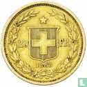 Zwitserland 20 francs 1883 - Afbeelding 1