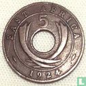 Afrique de l'Est 5 cents 1924 - Image 1