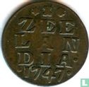Zélande 1 duit 1747 - Image 1