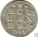 Holland 2 stuiver 1745 (zilver) - Afbeelding 1