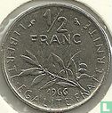 Frankrijk ½ franc 1966 - Afbeelding 1