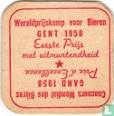 Gueuze Caves Bruegel garantie pur lambic / Gent Gand 1958  / Wereldprijskamp voor bieren Gent 1958 - Bild 2