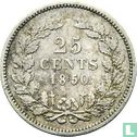 Pays-Bas 25 cents 1850 - Image 1