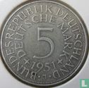 Duitsland 5 mark 1951 (J) - Afbeelding 1