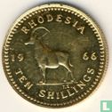 Rhodesië 10 shillings 1966 (PROOF) - Afbeelding 1