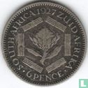 Afrique du Sud 6 pence 1927 - Image 1
